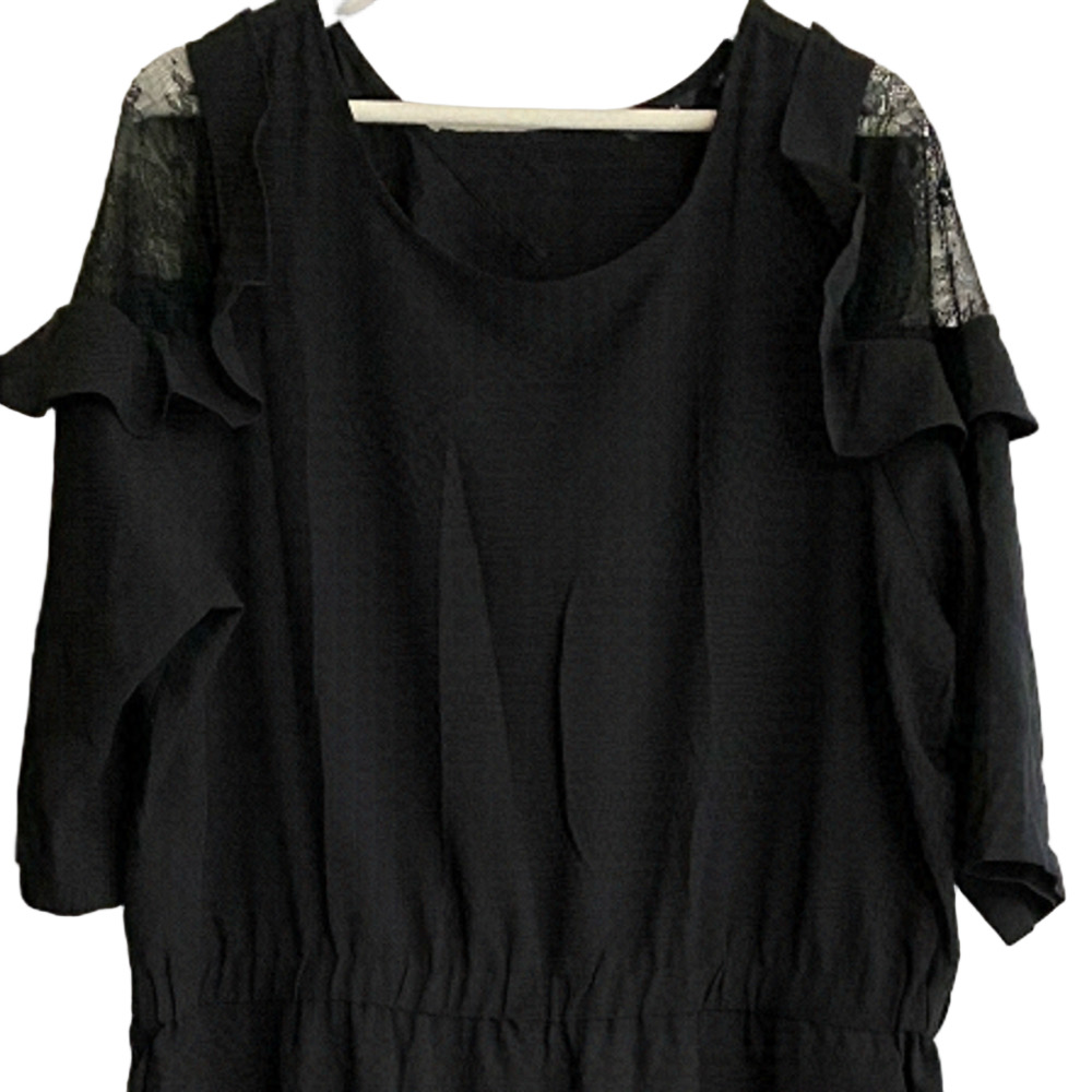SIGNATURE Reitmans 2X Black Dressy Romper